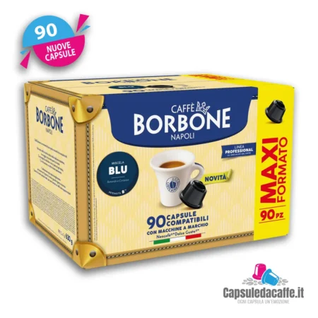 90 Capsule Compatibili Nescafè Dolcegusto Borbone Blu