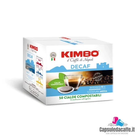 50 Cialde compostabili Kimbo Decaf
