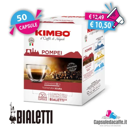 50 Capsule Compatibili Bialetti Kimbo Pompei