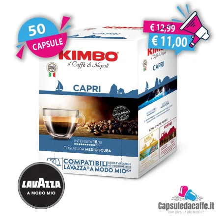 50 Capsule Compatibili Lavazza A Modo Mio Kimbo Capri