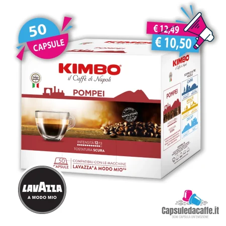 50 Capsule Compatibili Lavazza A Modo Mio Kimbo Pompei