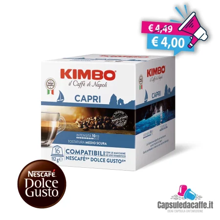 16 Capsule Compatibili Nescafè Dolcegusto Kimbo Capri