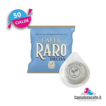 50 Cialde compostabili Caffè Raro Miscela Decisa